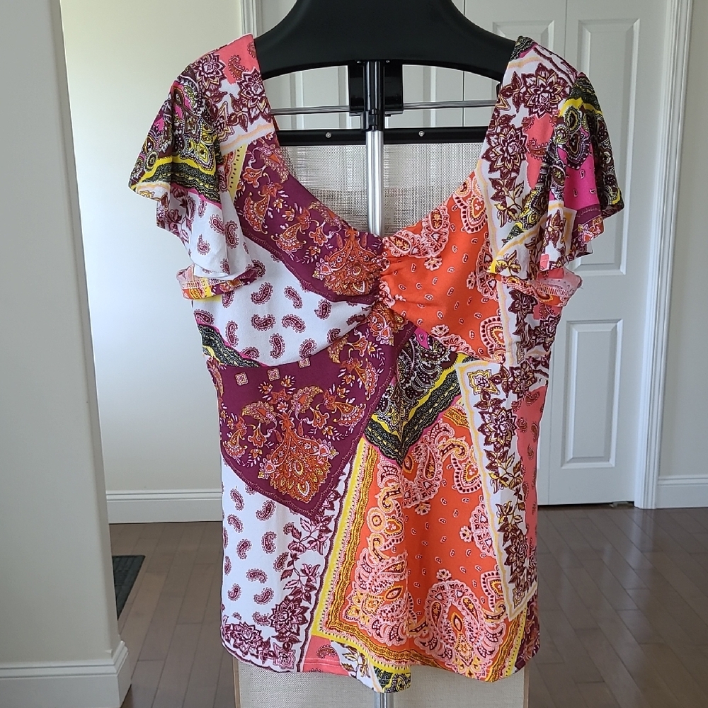 Stem & Vine Paisley Print Top